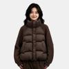 European and American knitted sleeves splicing down jackets women's short winter fashion stand-up collar warm white duck down tops are popular