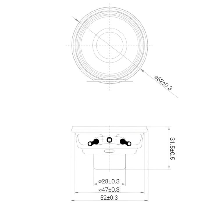 Difuzor Full Range de 2 inch cu Magnet Dublu Îmbunătățit, Bobine Vocale cu 20 de Fire și Membrane din Pânză Rezistente la Impact, 15W pentru Casă