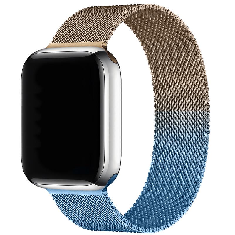 Compatibil cu Apple Watch S10 Brățară Magnetică din Oțel Milanese pentru iWatch 5-9 SE.