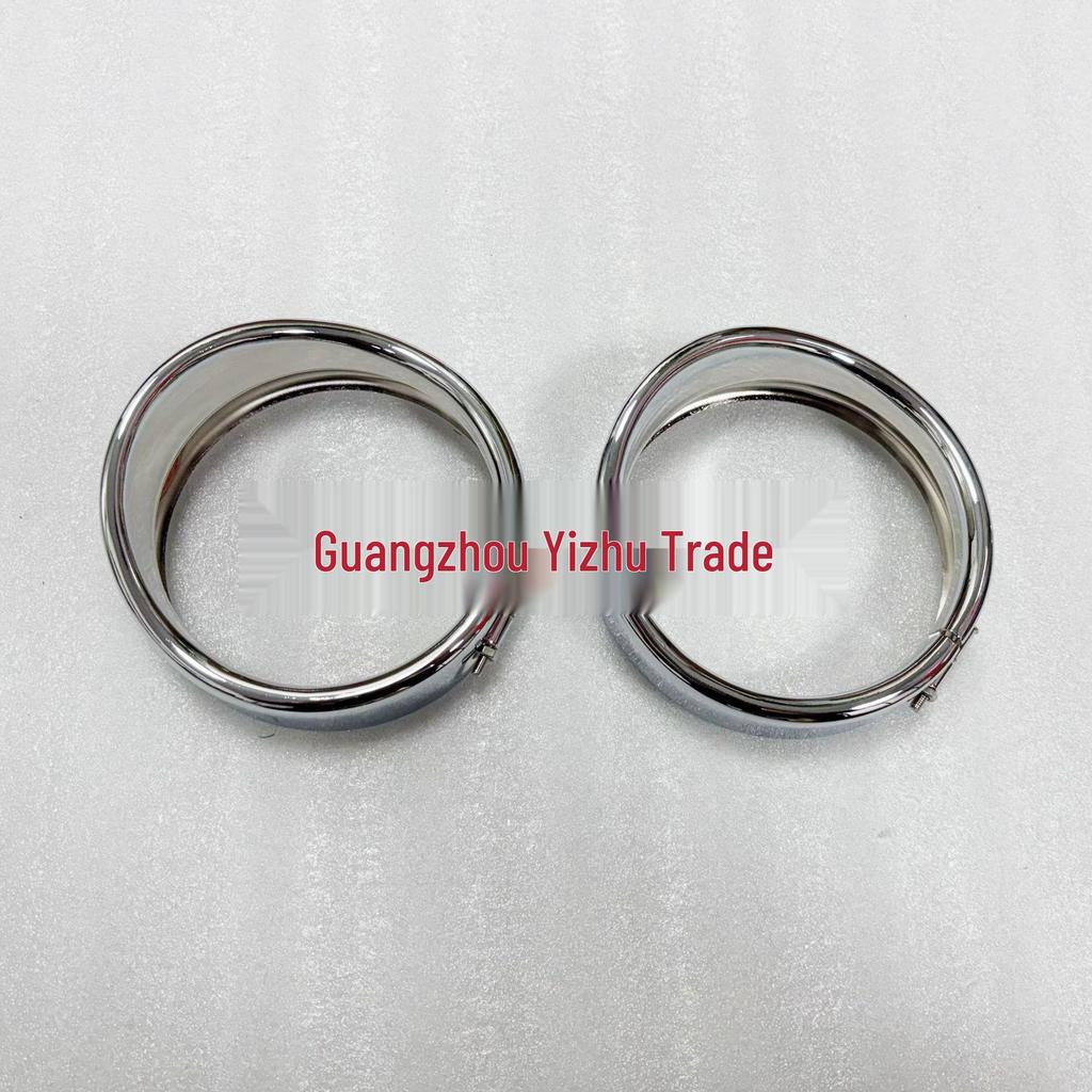 4.5-Inch Visor Fog Light and Headlight Trim Ring for Harley