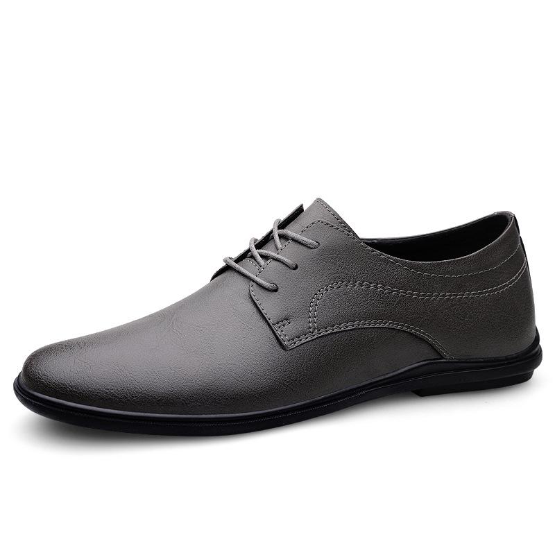Men s Versatile Cowhide Loafers - Casual and Formal Spring Leather Shoes 35