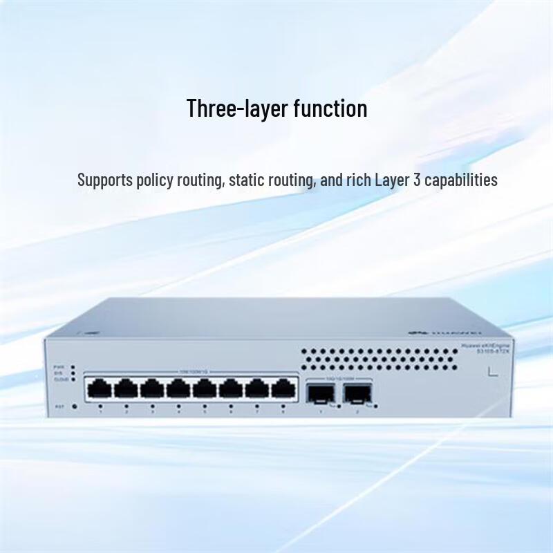 Huawei Kunling S310S-8T2X 8GE+2x10G SFP+ Managed Layer 3 Switch