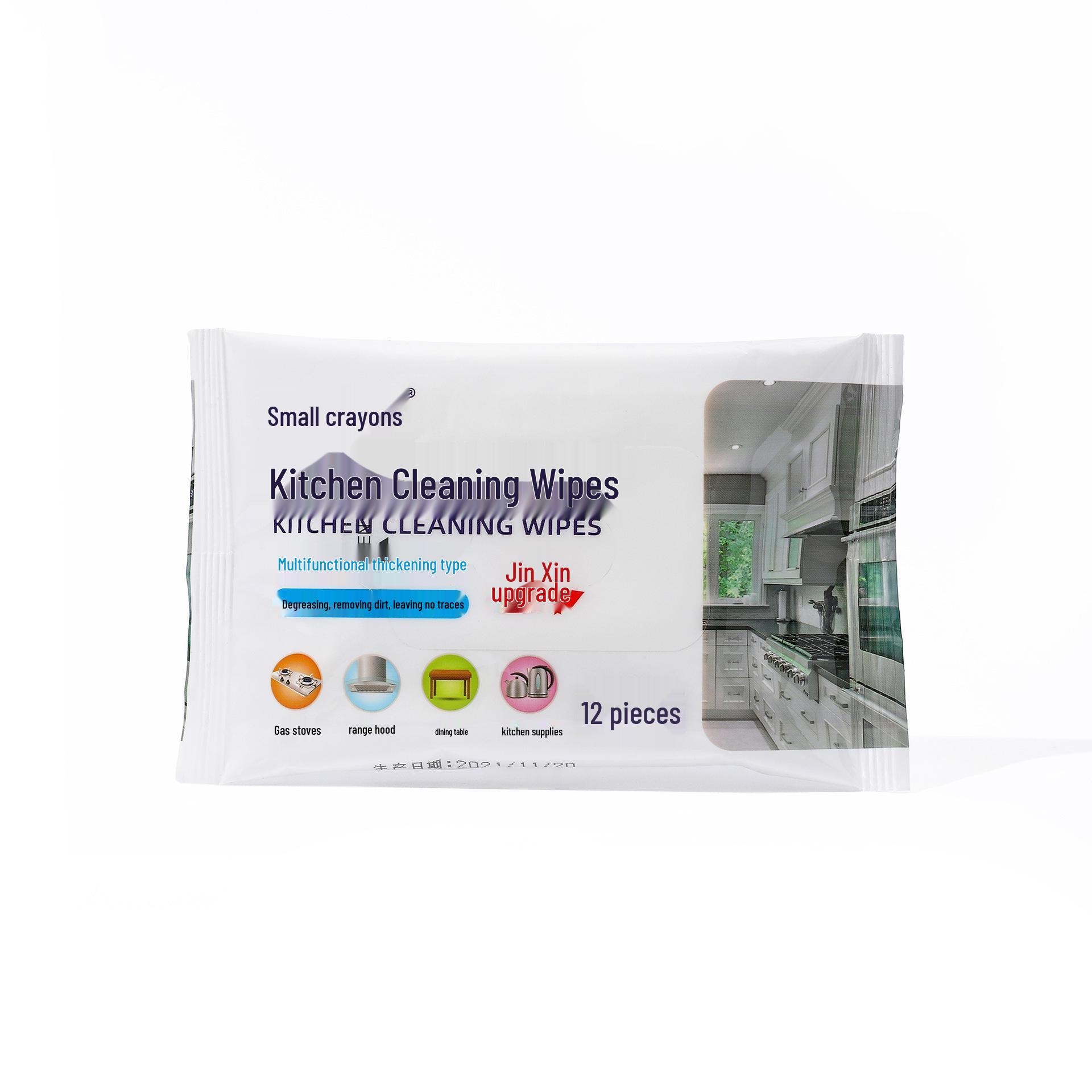 

Упаковка из 80 штук утолщенных кухонных салфеток: Большие бытовые влажные салфетки для очистки варочной панели и удаления масляных пятен