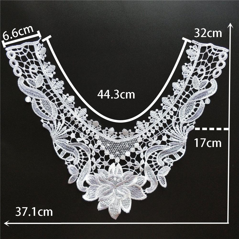 Black And White I Hollow Collar Diy Embroidery Lace Decorative Clothing Accessories Sewing Accessories