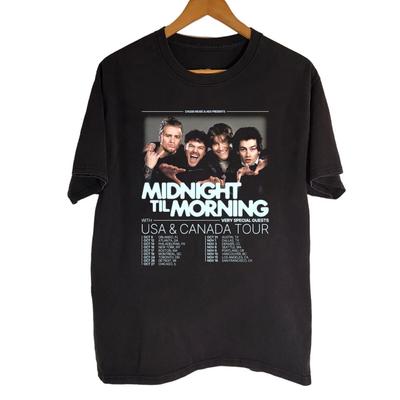 Midnight Til Morning Announces 2025 Debut Tour Black Shirt S-5XL Unisex T-Shirt