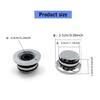 Guitar Knobs Bass Control Knobs Zinc Alloy Texture for Easy Replacement and Volumes Adjustment In Electric Instruments