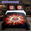 Set Biancheria da Letto Fulham Football 3 Pezzi Morbido Set Copripiumino con Federe Set Decorazione Camera da Letto per la Casa