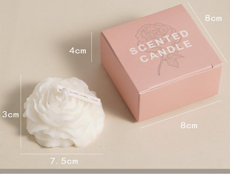 T-10 Peony Flower Scented Candle Handmade for Birthday Wedding Souvenir Gift Party Decoration Delicate Fragrance Aroma