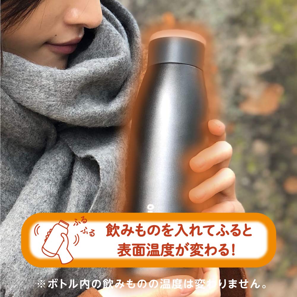 Doshisha Furufuru Bottle, 420ml, ON℃ZONE, Silver, OZFF420SV