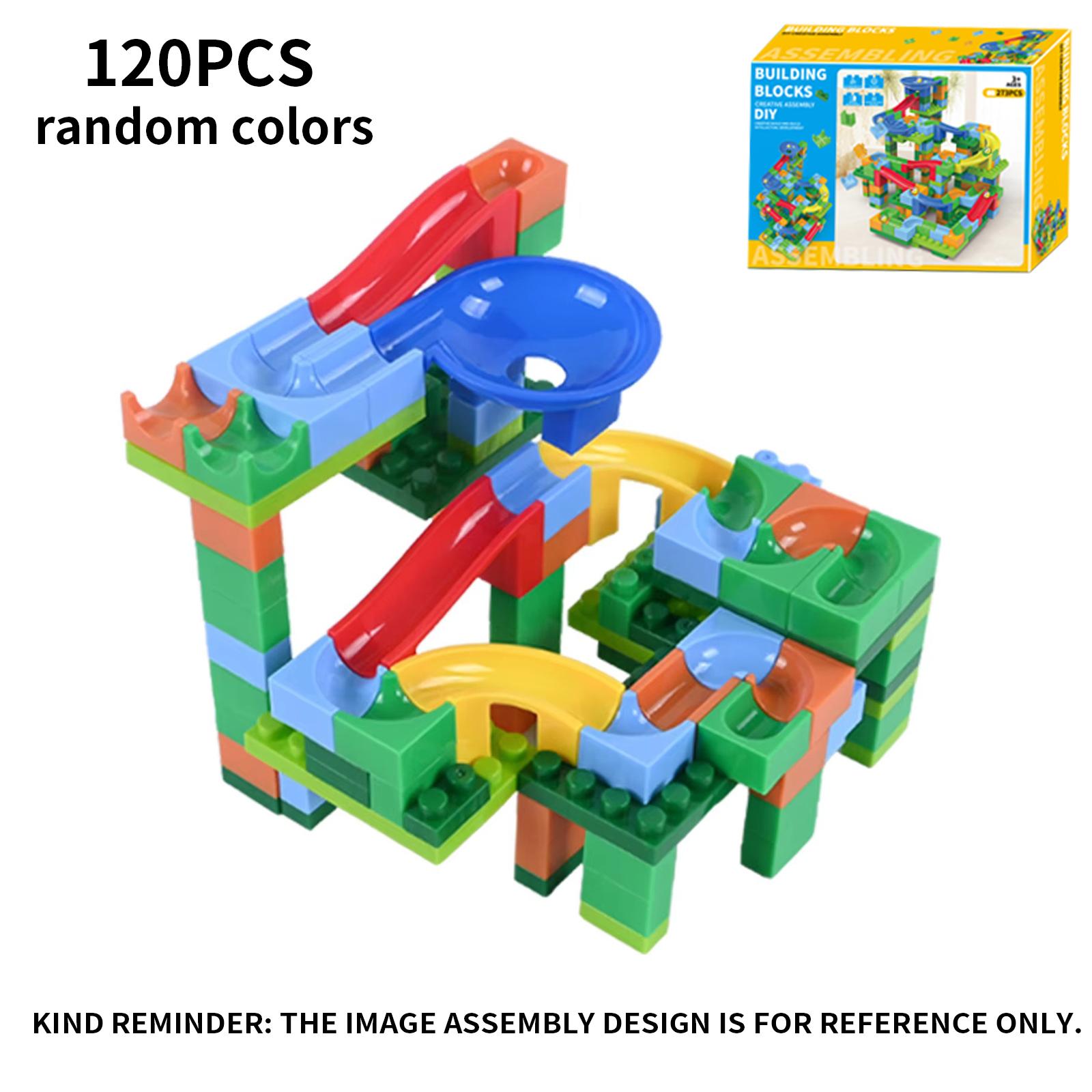 

Children S Building Block Toys Assembled With Ball Bearings, Versatile Slide For Boys And Girls, Large Particle Track Marbles