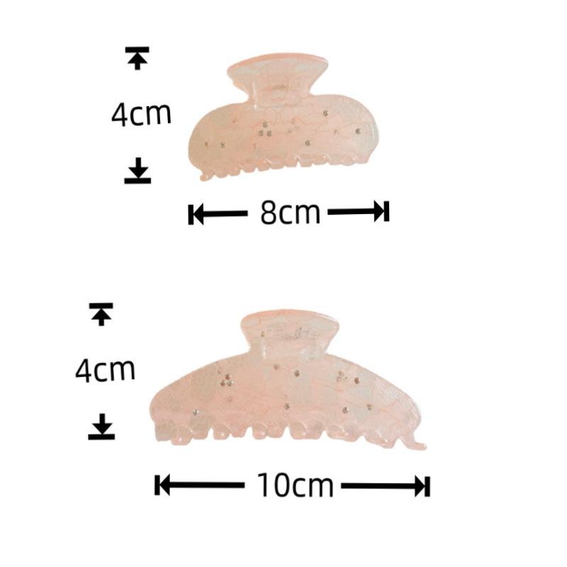 New Korean Woman Senior Lace Pattern Hair Claw Barrettes Girl Fashion Hair Clips Hair Headwear Hair Accessories Hairpins