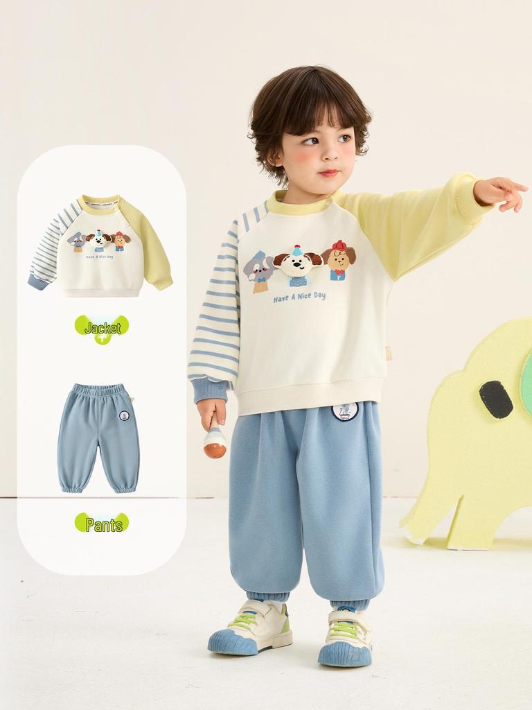 Kaka Panda Kinder Rundhals-Sweatshirt - Lässiges Oberteil für Jungen & Mädchen für Frühling & Herbst