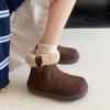 Snow boots women's winter new velvet thickened fur integrated lamb wool cotton shoes children's warm short boots