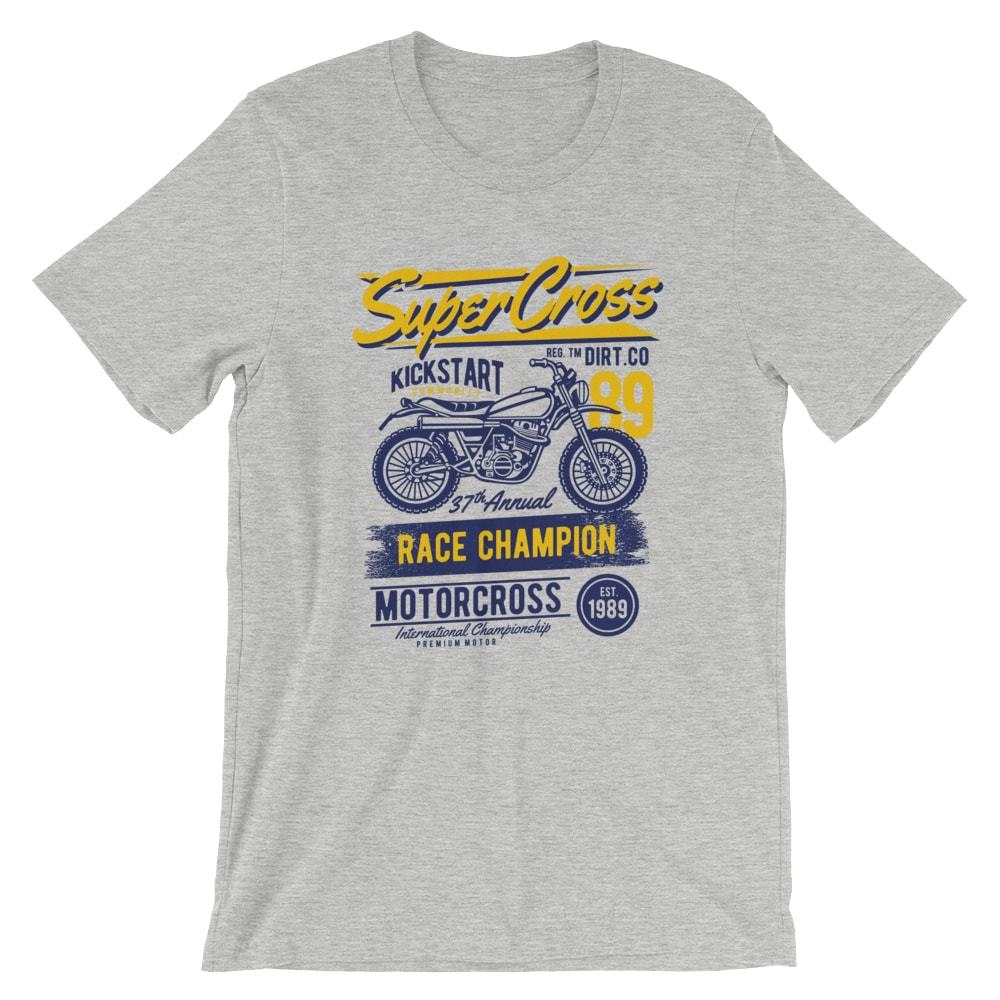Super Cross T-Shirt. Motorcycle 100% Cotton Premium Tee NEW