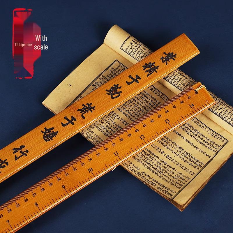 Bamboo Teacher's Pointer and Thickened Ruler for Home Use