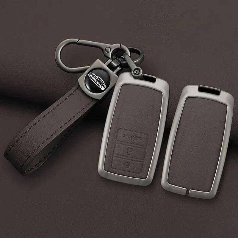 Zinc Alloy For Honda Acura RLX MDX CDX TLX-L NSX RDX Car Key Case Cover Shell Fob Holder Auto Key Chains Protector Accessories