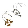 Versatile High-End Style Flower Pendant Earrings: Simple & Unique Ear Studs