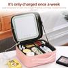 Travel Makeup Train Case with Mirror LED Light Adjustable Brightness Large Capacity Cosmetic Bag