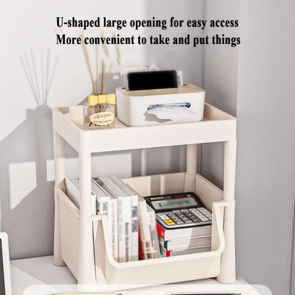 Mobile Bookshelf Multi-Layer Bathroom Shelves With Wheels Kitchen Groceries Organizer Shelf Bedroom Storage Rack Utility Cart