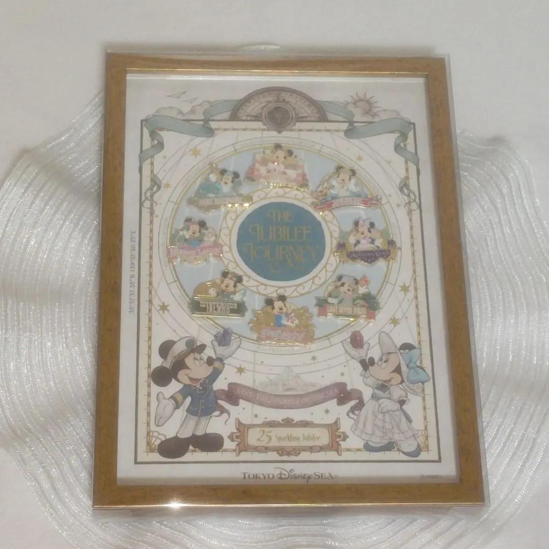 Tokyo Disney Sea 25th Anniv. Mickey Jubilee Journey Pin Badge Set 8 Theme Ports