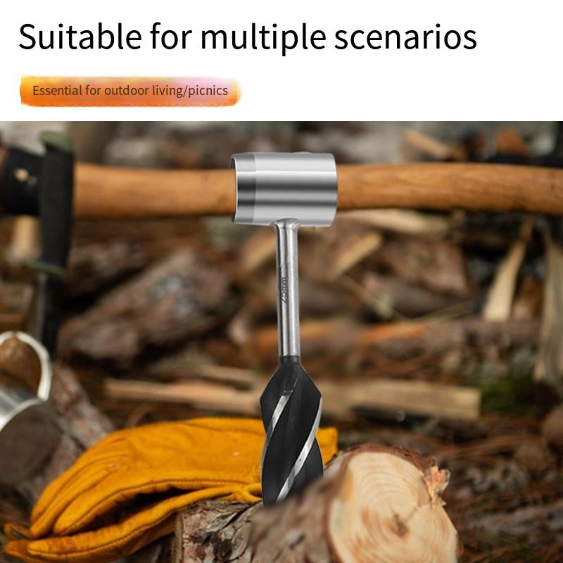 1 buc burghiu de supraviețuire în aer liber pentru prelucrarea lemnului burghiu manual pentru camping burghiu manual Zhiluo burghiu pentru găurit lemn și set de instrumente de tăiere a lemnelor de foc