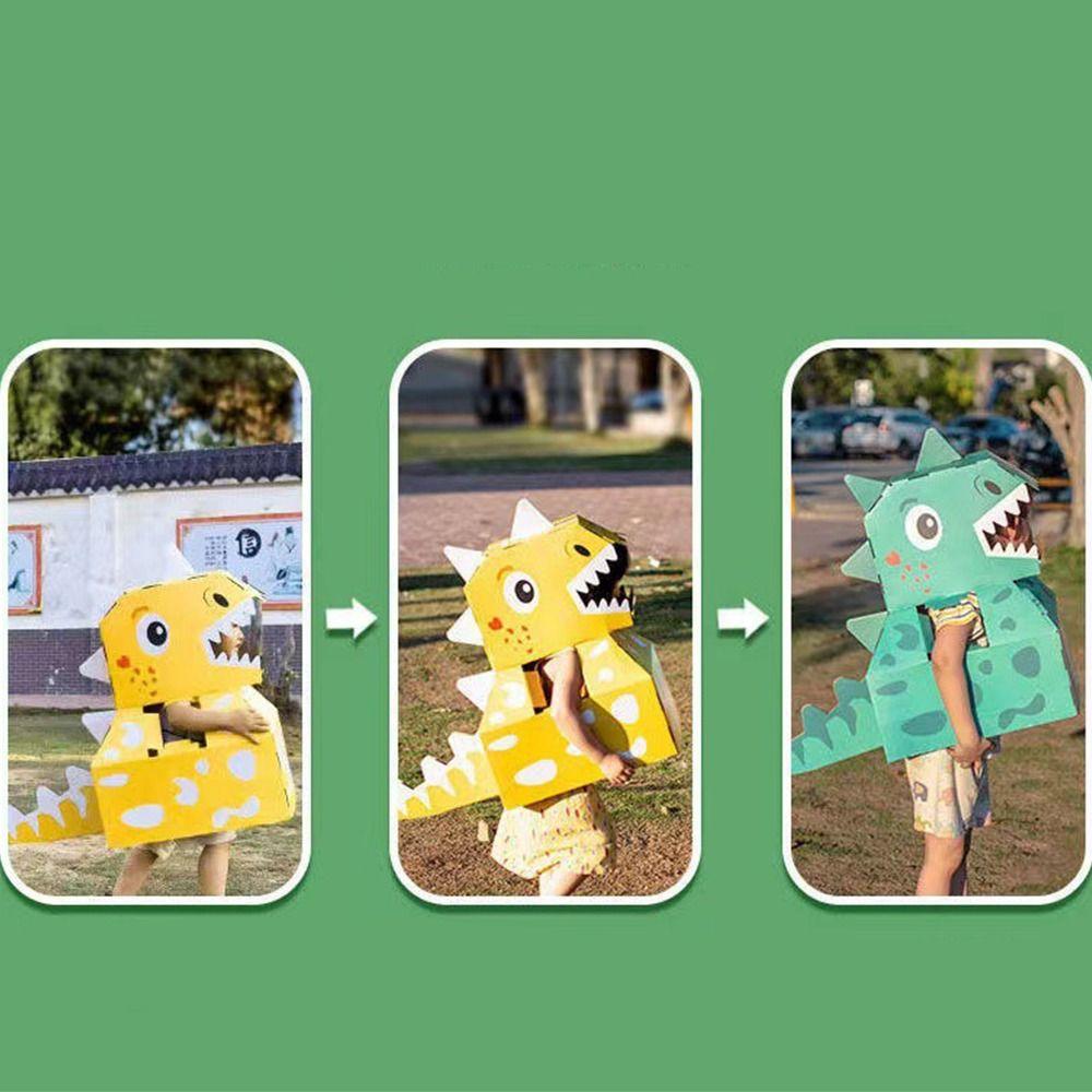 Handmade Cardboard Box Dinosaur Toy Wearable Cartoon Toys Large