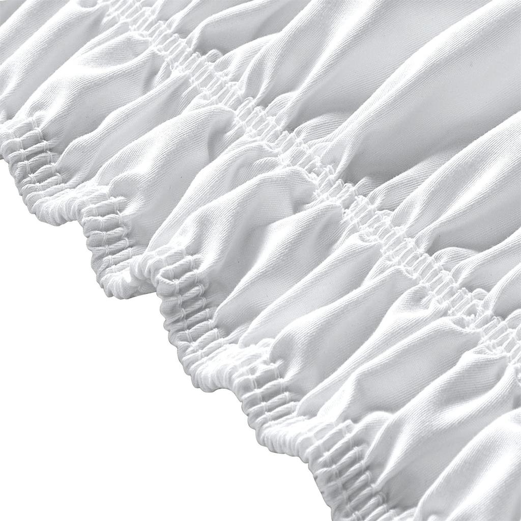 Wrap Around Dust Elastic Ruffle Bed Skirt Bedding for King Queen Twin Easy Fit Wrinkle-Free Washable Fade Resistant Home Decor