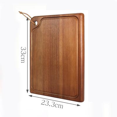 New Double-sided Use Wooden Cutting Board Portable Hanging Hole Fruit Cutting Board Durable Chopping Board Kitchen Tools