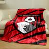 AFC Bournemouth Logo Blanket Design Print Blanket Soft and Cozy Perfect for the Living Room Bed Sofa or a Nap,gift