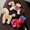 Charming Cloth Horse Brooch for Women - Perfect for Coats & Scarves, Stylish Decorative Pin, Unique Design Accessory.