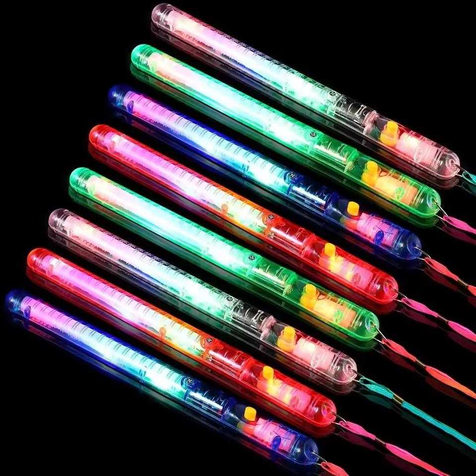 12/48pcs Light Up Wand Rods For Concerts For Concerts Party Favor Flashing LED Wand Sticks Glowing Cheer Wands Multicolor Light 12pcs