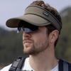 Breathable Empty Top Cap Sun Protection Sport Hat Summer Sun Hat with Sunglass  Outdoor Sport