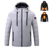 Unisex Smart Heated Winter Jacket with Hood - Rechargeable and Temperature-Controlled.