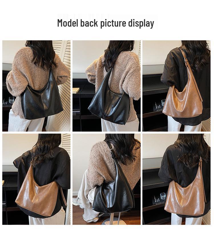 2025 Retro Large-Capacity Tote: High-End, Versatile Women's Luxury Shoulder & Crossbody Bag