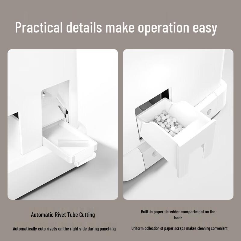 Deli Manual Hot Melt Glue Punch Binding Machine CN plug (adapter included)