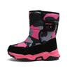 Kids Winter Warm Snow Boots Boys Girls - Camo Mid-Calf Waterproof Fleece-Lined Cotton Shoes