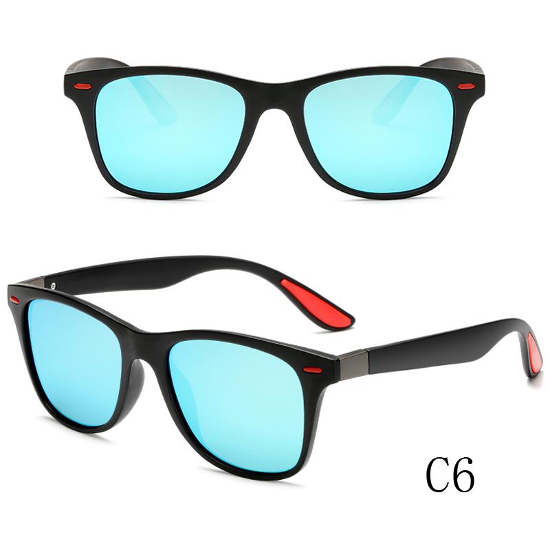 Men's Polarized Square Sunglasses Fashion Rice Nail Driver Glasses Riding Driving Sun Shade Sunglasses