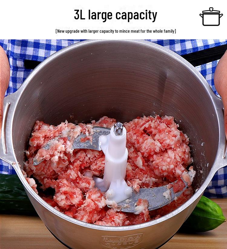 Multi-Function Electric Stainless Steel Meat Grinder and Food Processor for Home Use