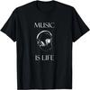 Retro Vintage Music Is Life T-Shirt