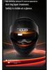 AD Unisex Full Face Motorcycle Helmet with LED Taillight, All-Season, 3C/DOT Certified, Flip-Up Design