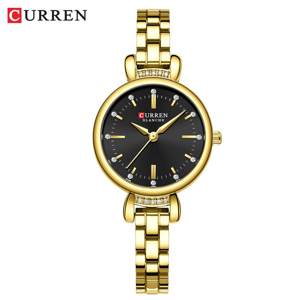CURREN 9098 Women's Waterproof Quartz Casual Steel Band Wristwatch