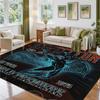 Led Zeppelin Design Crystal Velvet Rug Soft Decorative Mat for Bedroom Entrance