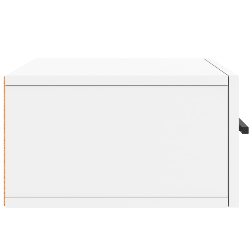 Wall Mounted Nightstand White 35 x 35 x 20 cm