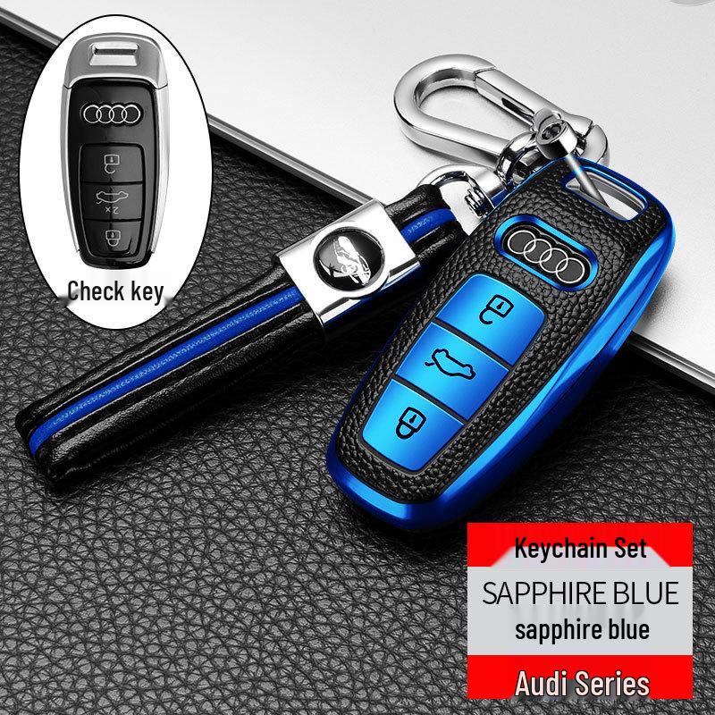 A6L Soft Rubber Key Case for A8L, A7, A5, A4L, Q5 Smart Keys