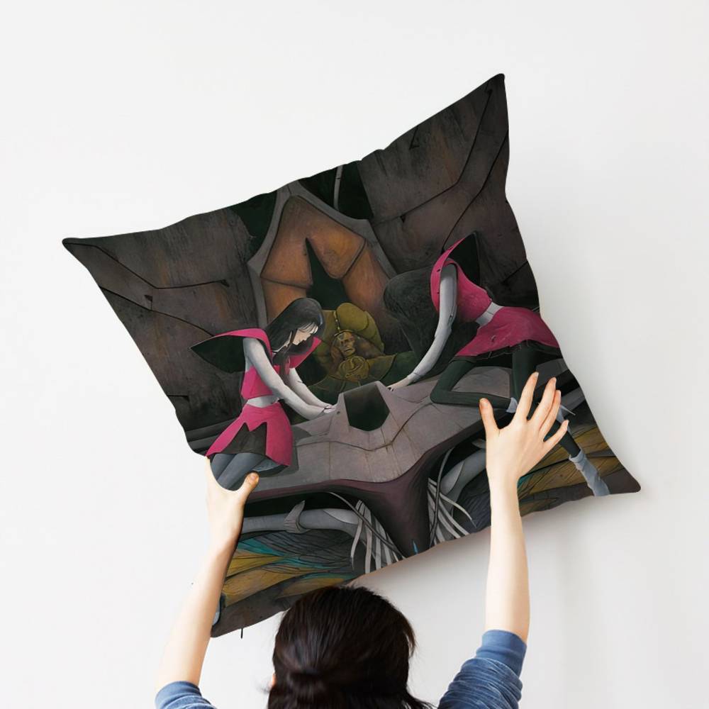 Five Star Stories Anime Cushion Cover Pillow Cover Decor Pillowcase Printed Cushion Case for Couch