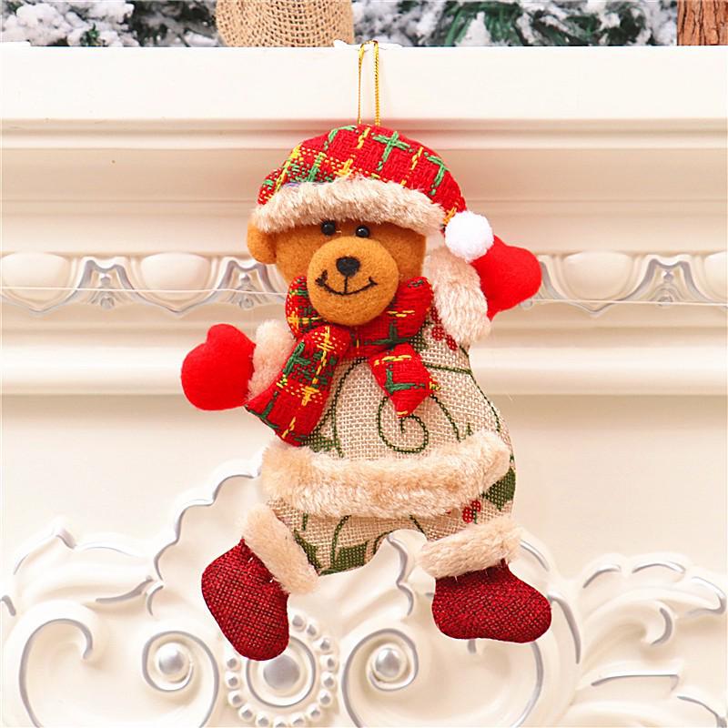 Dancing Santa Doll Ornament for Christmas Tree and Window Display