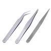 3pcs Stainless Steel Assembly Repair Precision Set Tool Electronic Tweezers Bar Tool