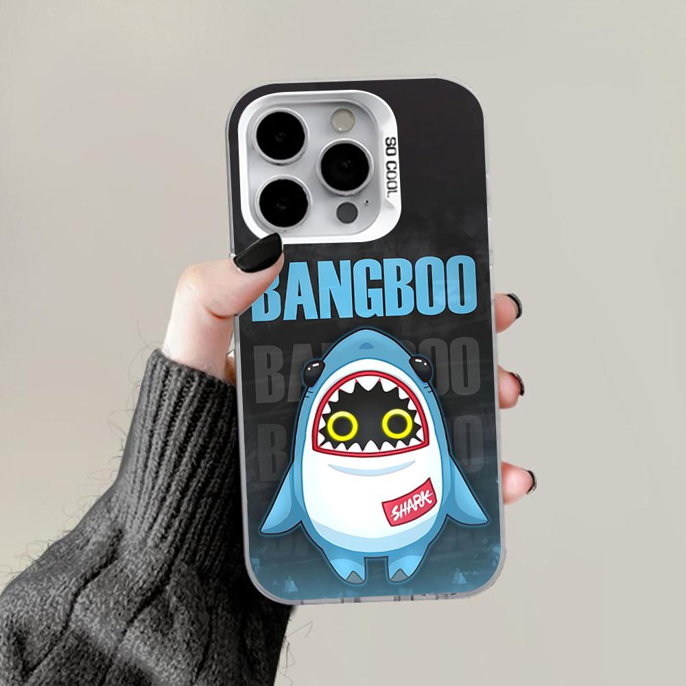 ZZZ Cute Bangboo Phone Case For iPhone 16,15,14,13,12,11,Pro,Max,Plus,Mini,XS,SE Anti Fall Gray White Matte Hard Bumper