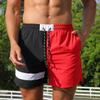 Sommer Männer Sport Shorts Atmungsaktiv Schnell Trocknend Fünf-punkt Kurze Hosen Plus Größe Gemischte Farbe Patchwork Reise Strand Shorts Störsender