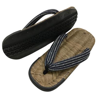 Setta Sandals Tire Sole Crow Bamboo Cushion Thong Made In Japan Striped LL [Edoten]